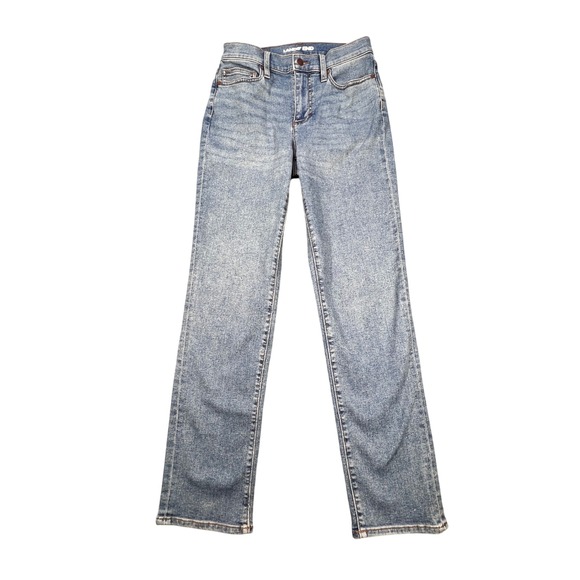 Lands' End Denim - Lands' End Blue Jeans Straight Leg Stretch Denim Womens Size 4 533625